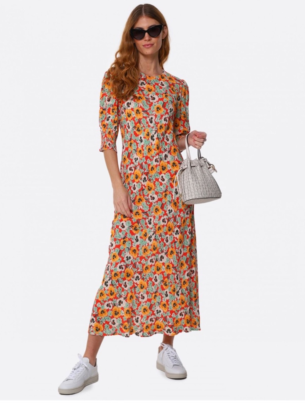 Rixo Jess Pansy Midi Dress